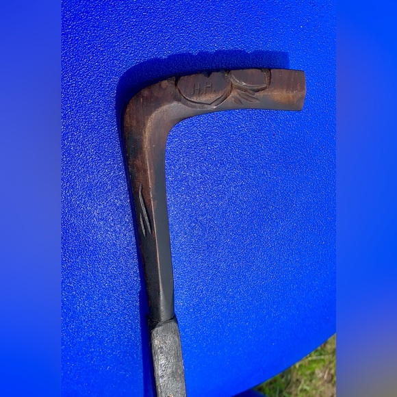 Early 20th Century Vtg Hand Crafted Carved Dual Hardwood Walking Stick Cane - Picture 12 of 16